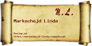 Markschejd Linda névjegykártya